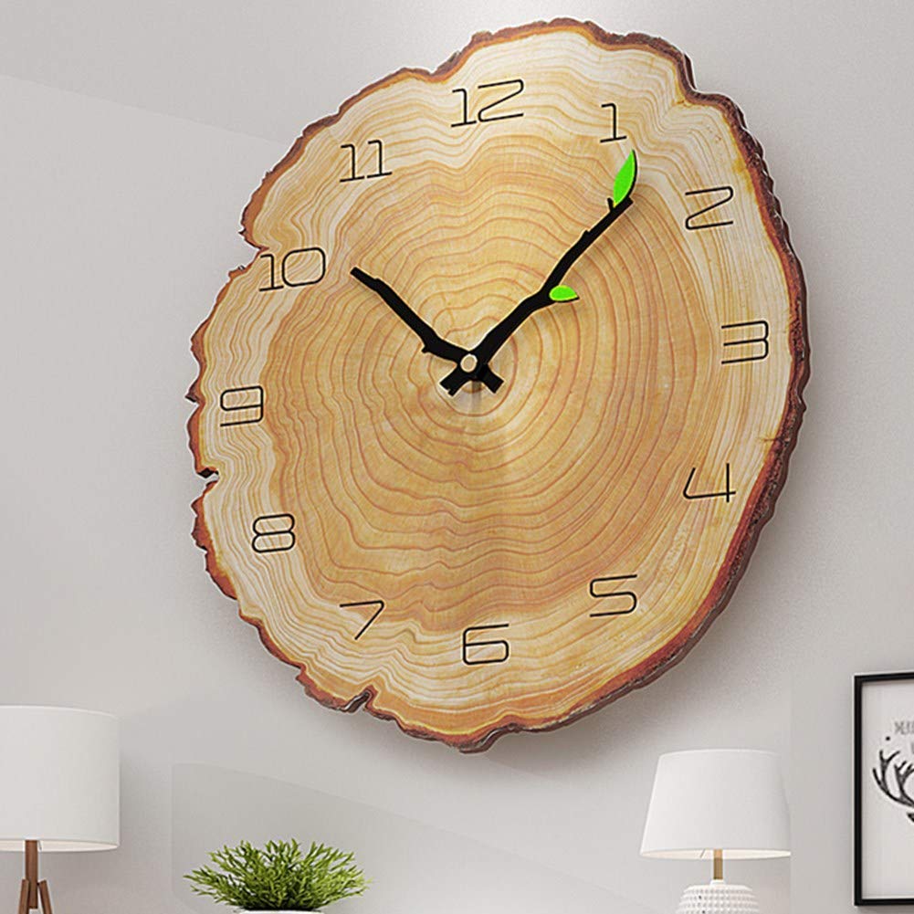 Amazon.co.jp: s 時計 壁掛け 大型デジタル s 寝室用 木製 B、ワン